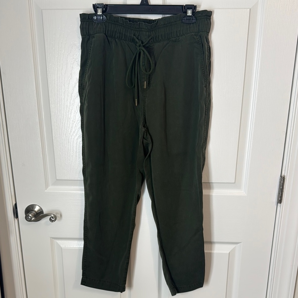 Loft tie waist utility pants